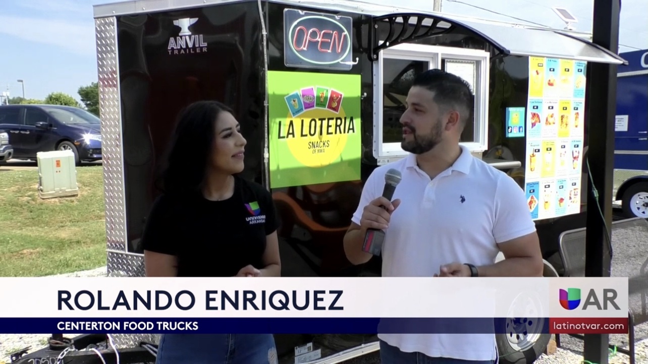 Rolando Enriquez being interviewed by Univision Arkansas
